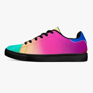 190. Classic Low-Top Leather Sneakers - White/Black