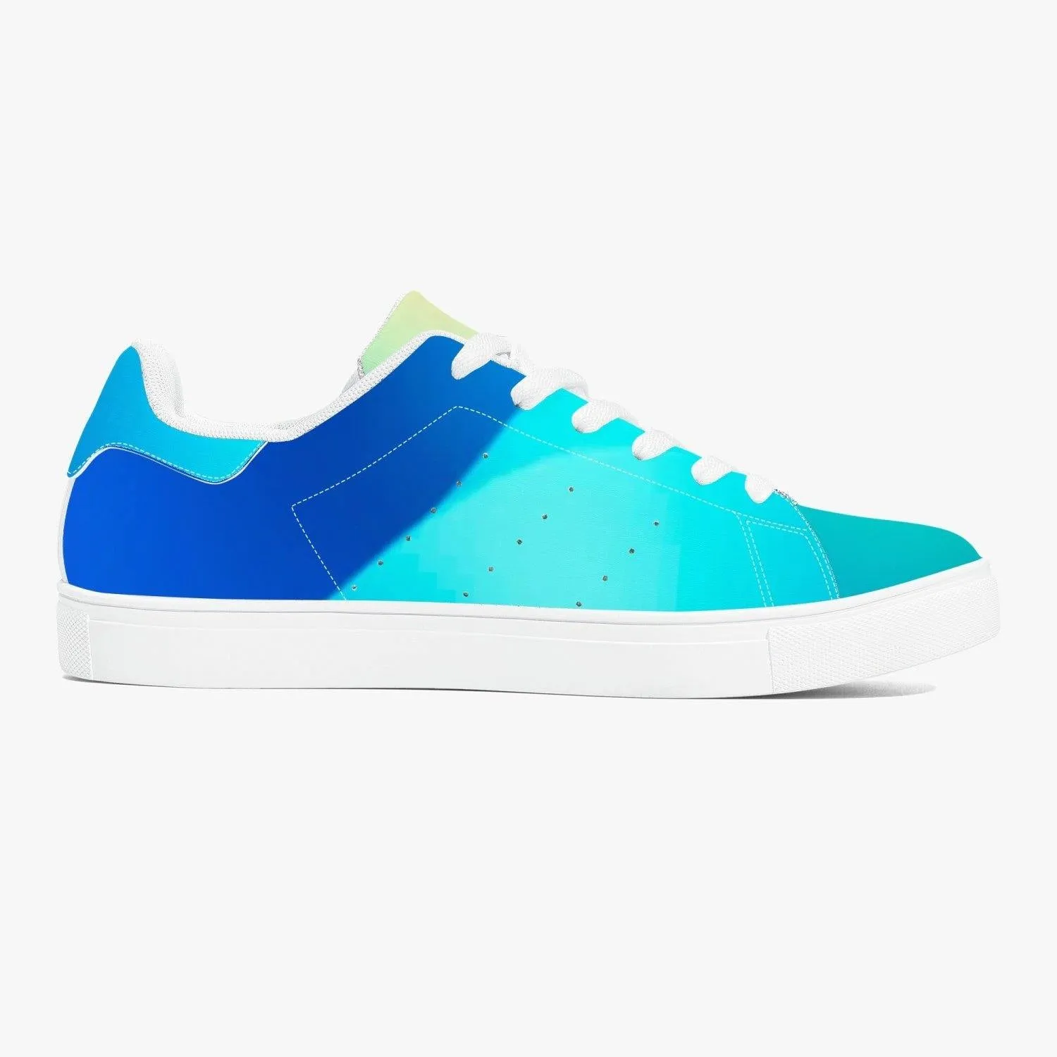 190. Classic Low-Top Leather Sneakers - White/Black