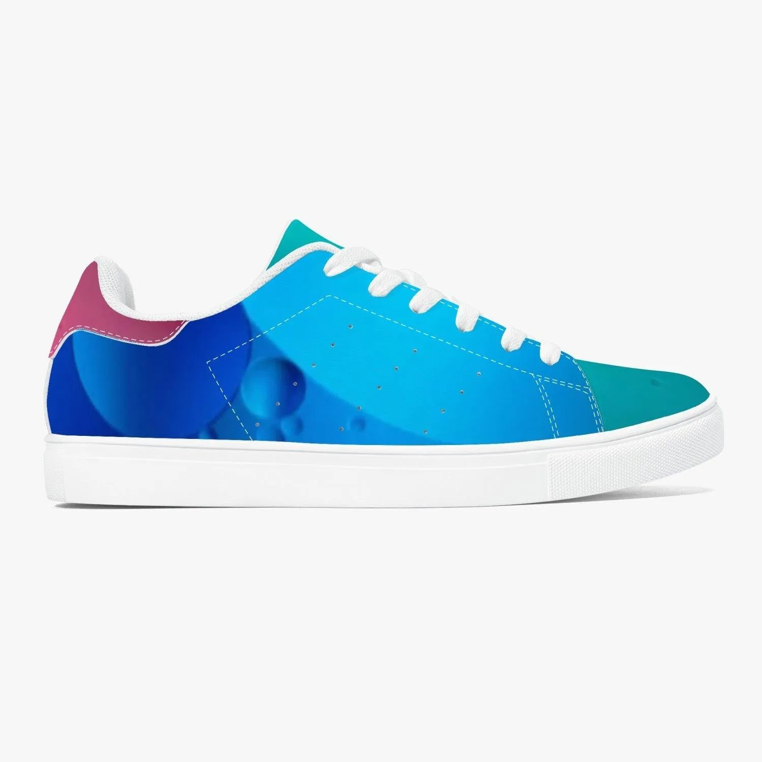 190. Classic Low-Top Leather Sneakers - White/Black