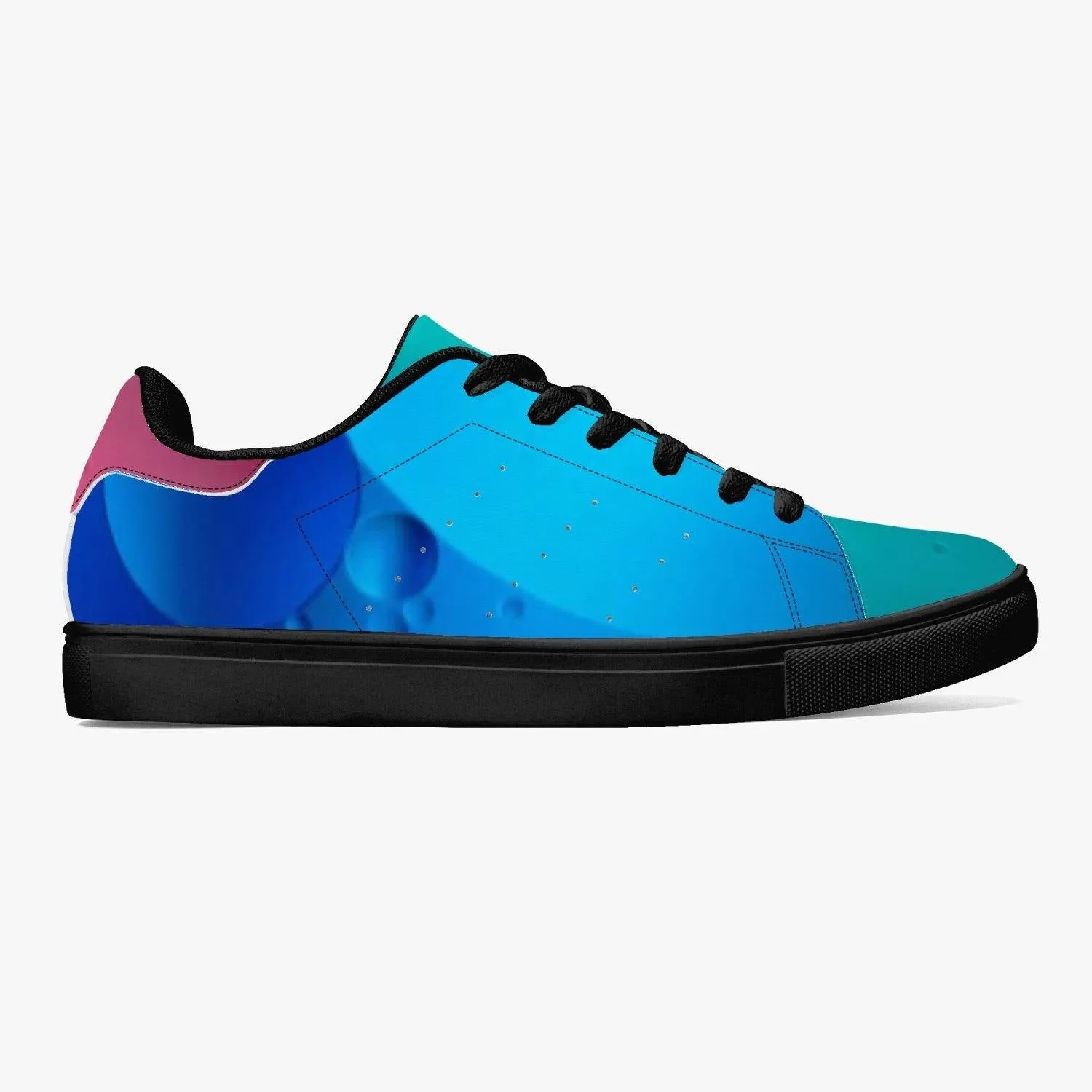 190. Classic Low-Top Leather Sneakers - White/Black