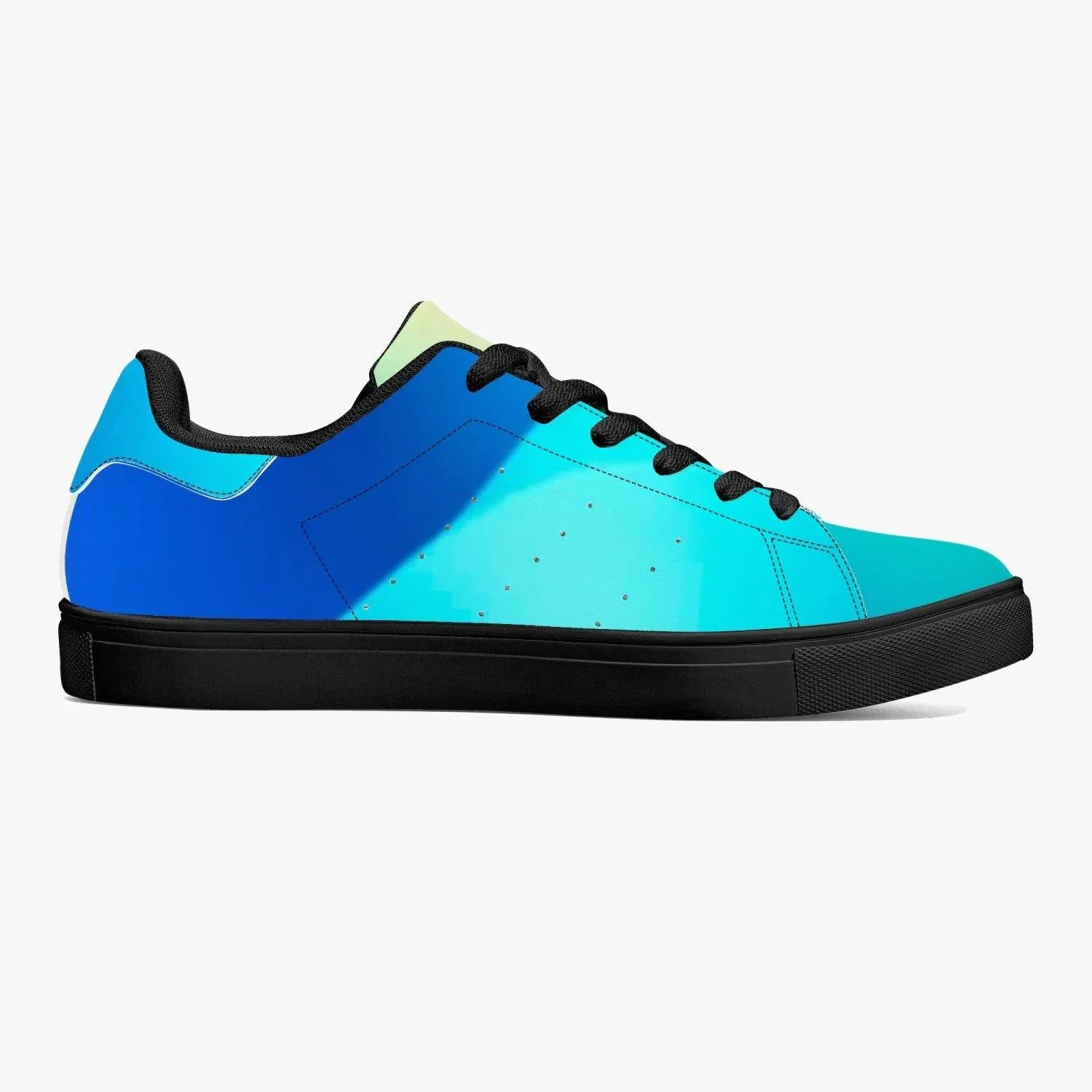 190. Classic Low-Top Leather Sneakers - White/Black