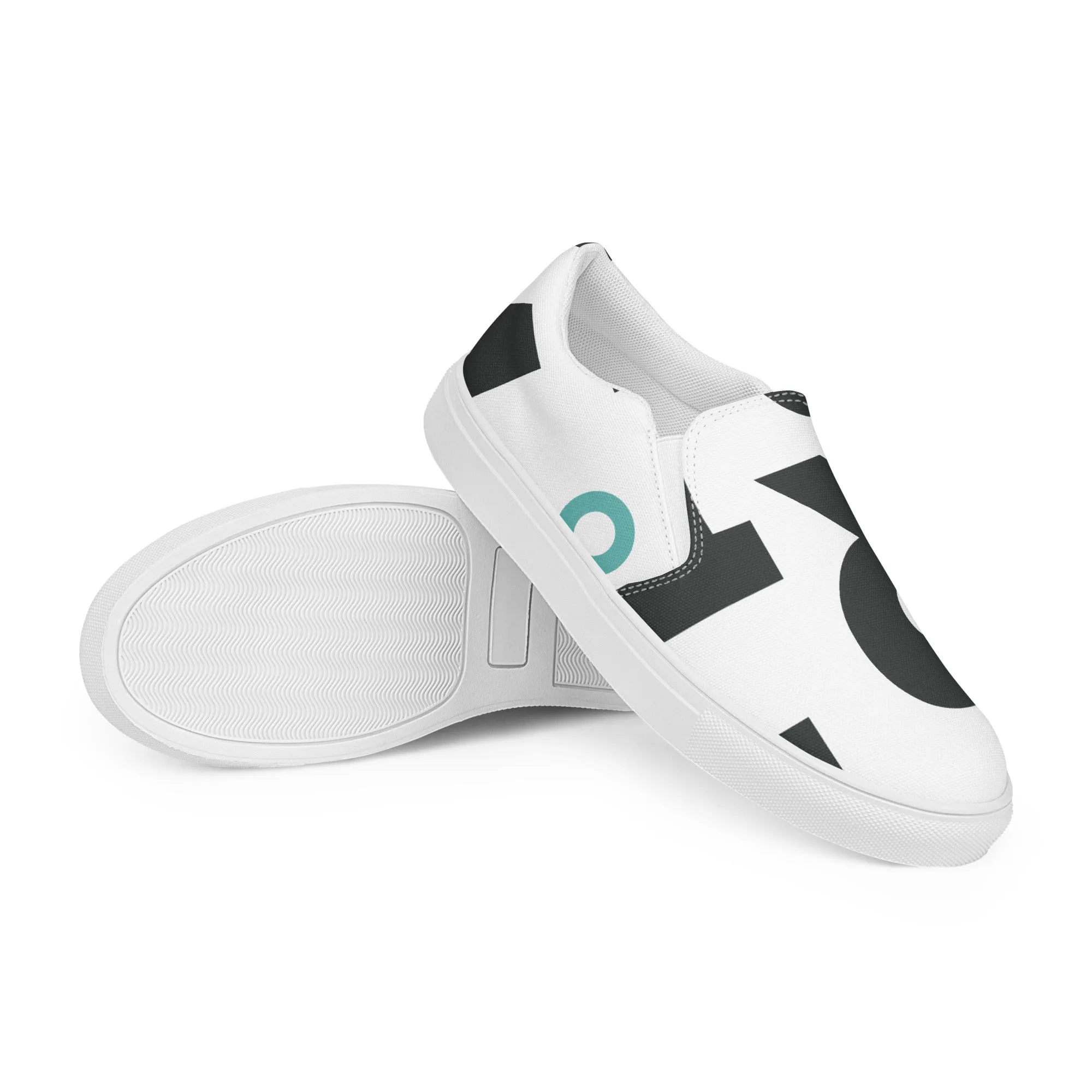 AFRICA IS THE FUTURE Women’s Slip-On Canvas Shoes (White)