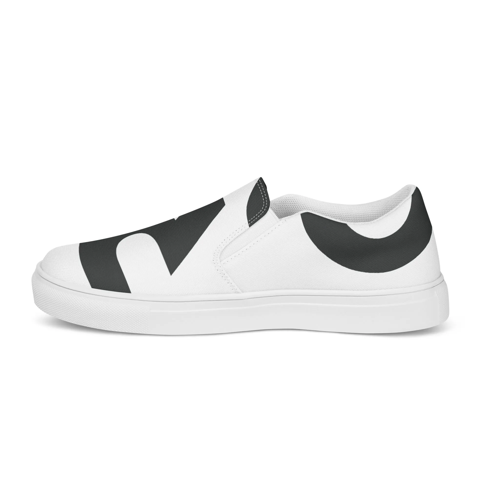 AFRICA IS THE FUTURE Women’s Slip-On Canvas Shoes (White)