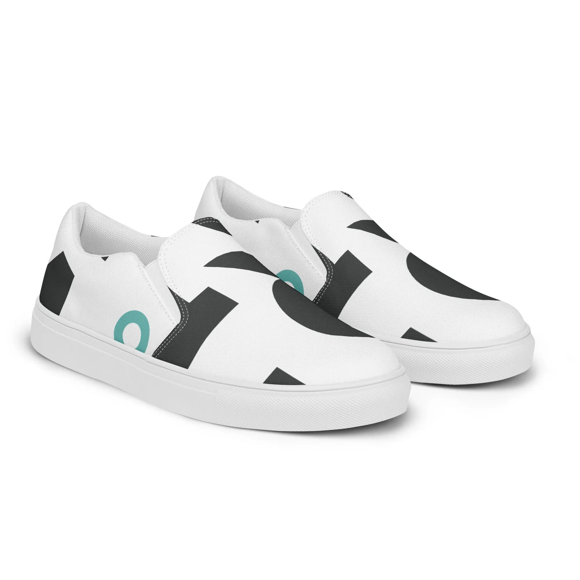 AFRICA IS THE FUTURE Women’s Slip-On Canvas Shoes (White)