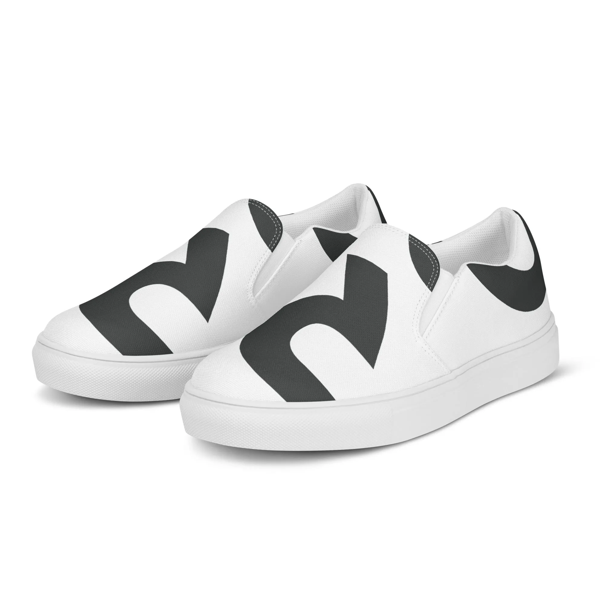AFRICA IS THE FUTURE Women’s Slip-On Canvas Shoes (White)