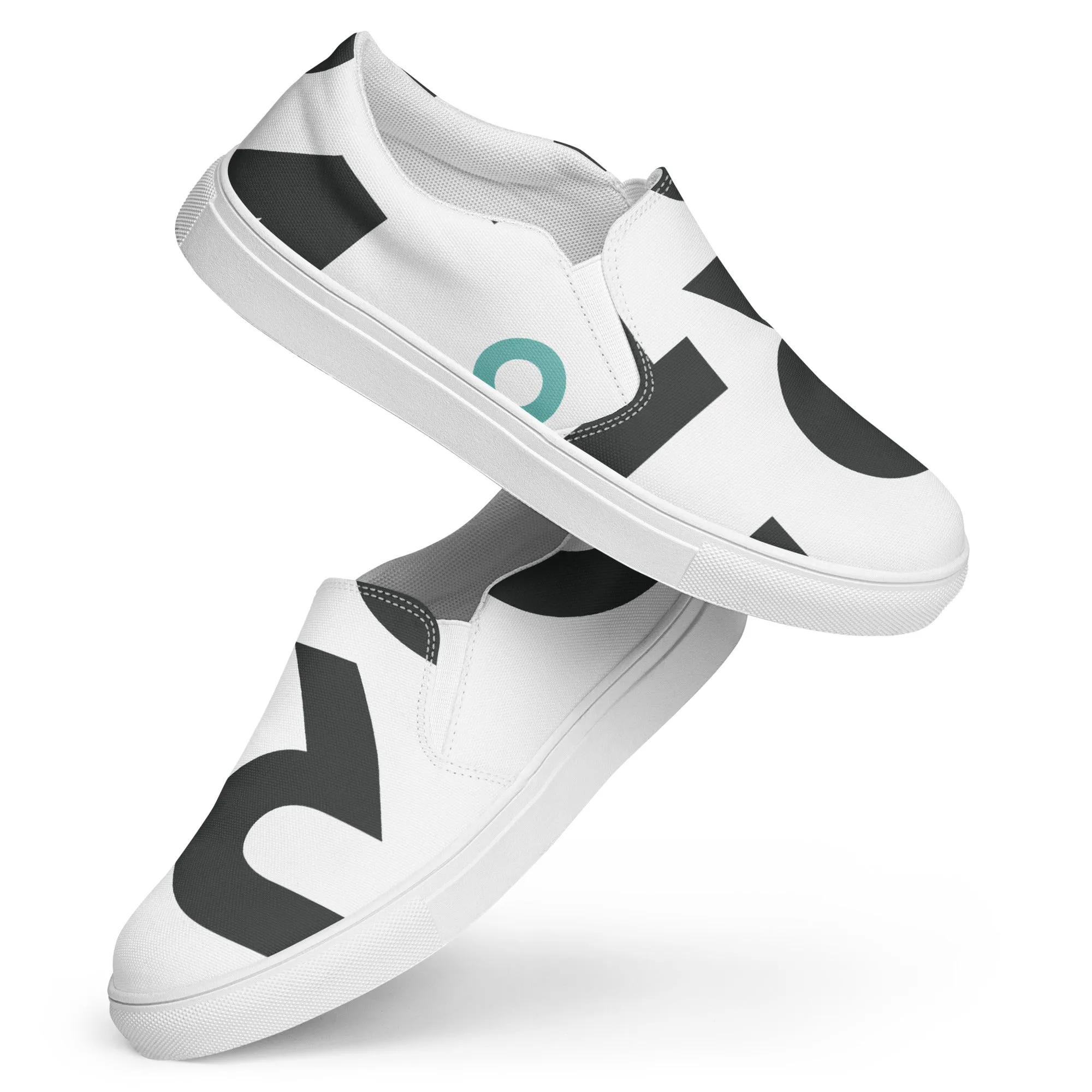 AFRICA IS THE FUTURE Women’s Slip-On Canvas Shoes (White)