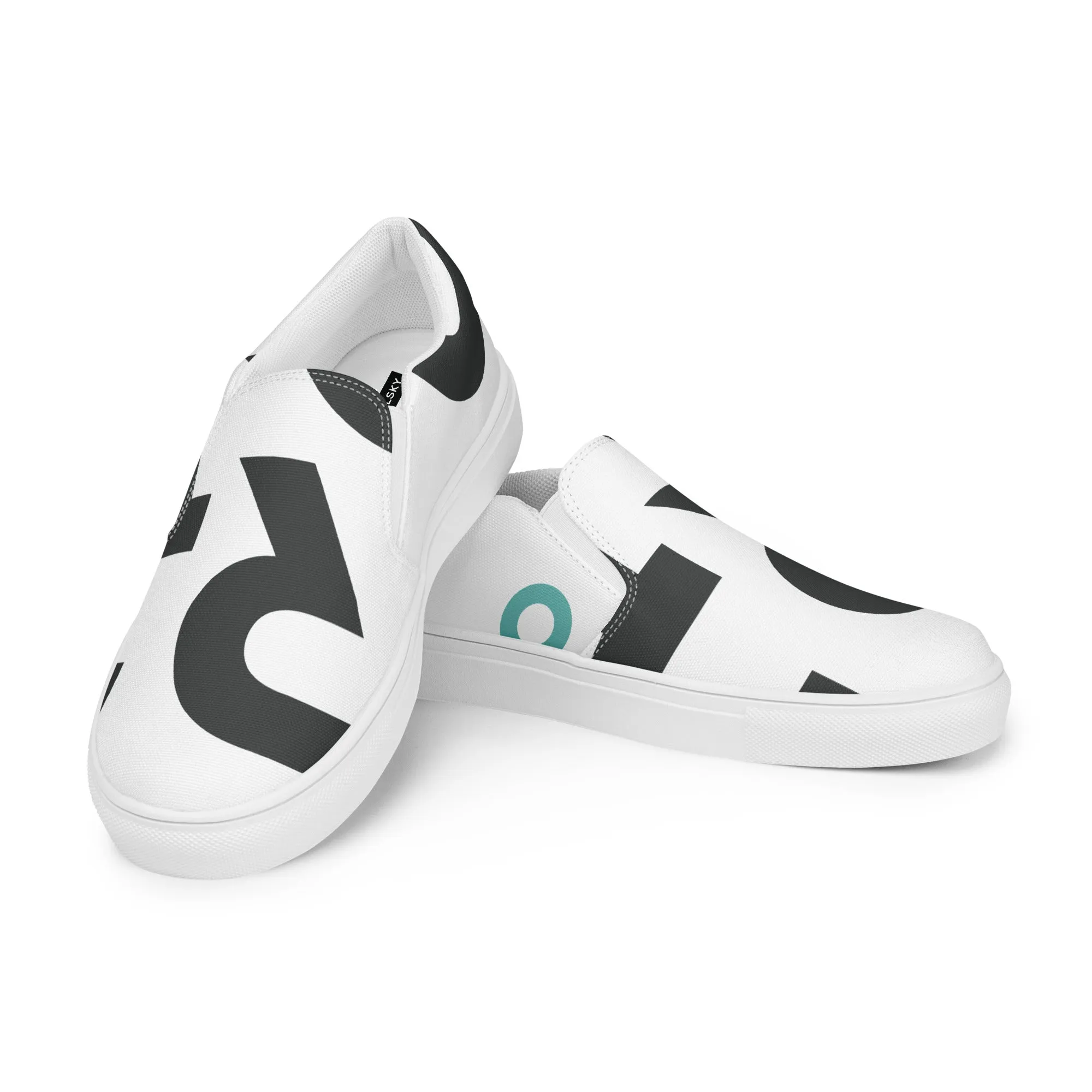 AFRICA IS THE FUTURE Women’s Slip-On Canvas Shoes (White)