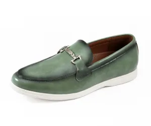 Amali Cahill Emerald Elegance Men’s Vegan Leather Loafers
