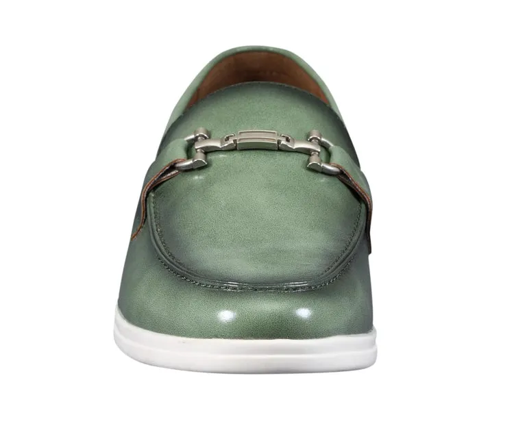 Amali Cahill Emerald Elegance Men’s Vegan Leather Loafers