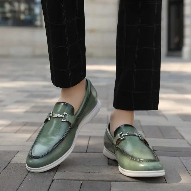 Amali Cahill Emerald Elegance Men’s Vegan Leather Loafers