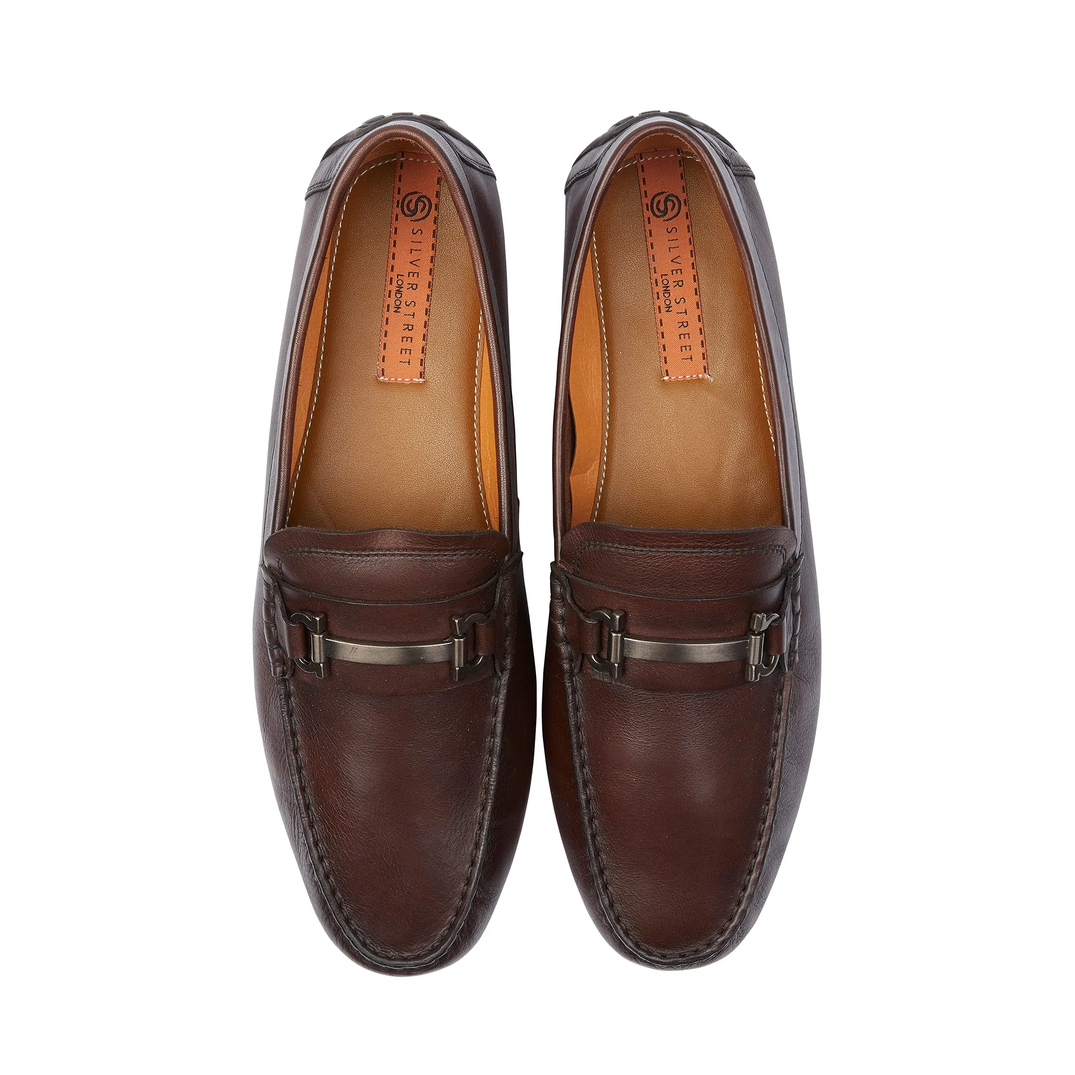 Austin Leather Driving Loafer - Brown