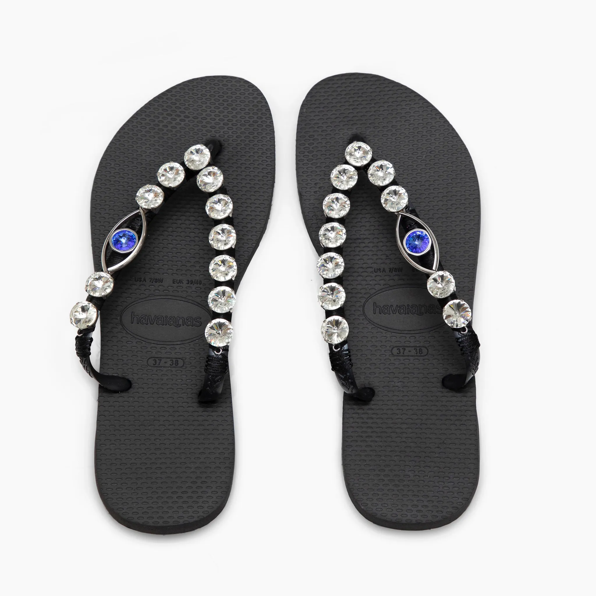 Blue Eye Flip Flops
