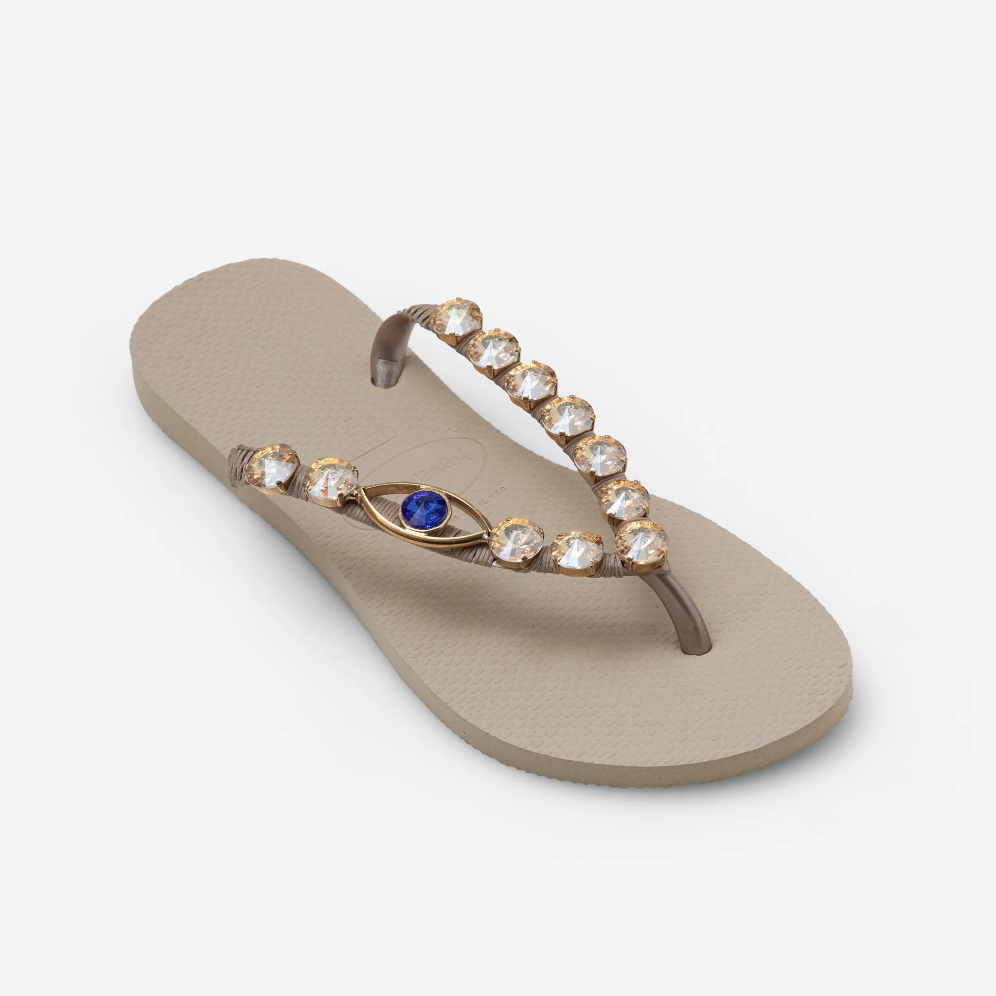 Blue Eye Flip Flops