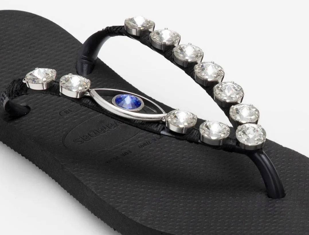 Blue Eye Flip Flops