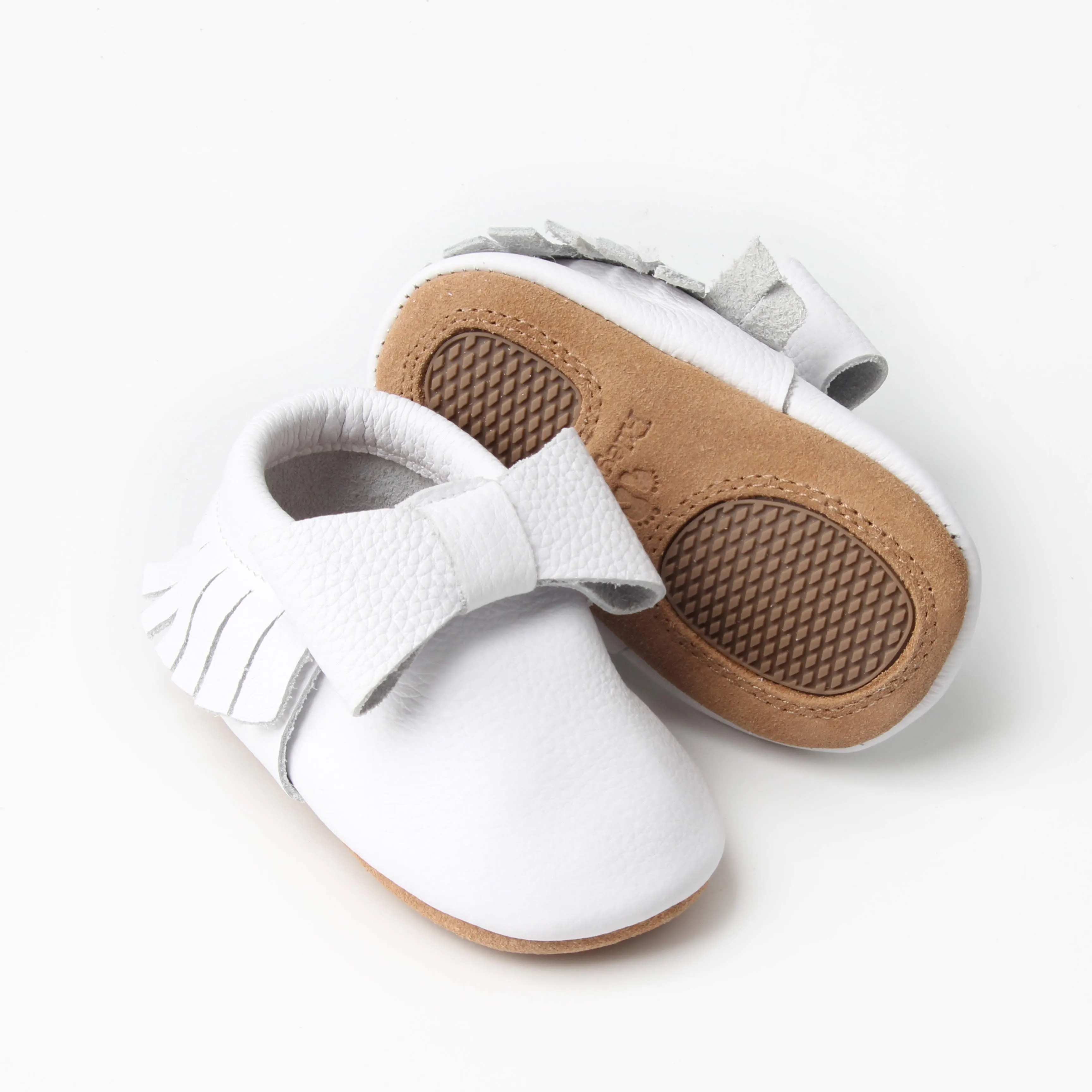 Bow Moccasins - White