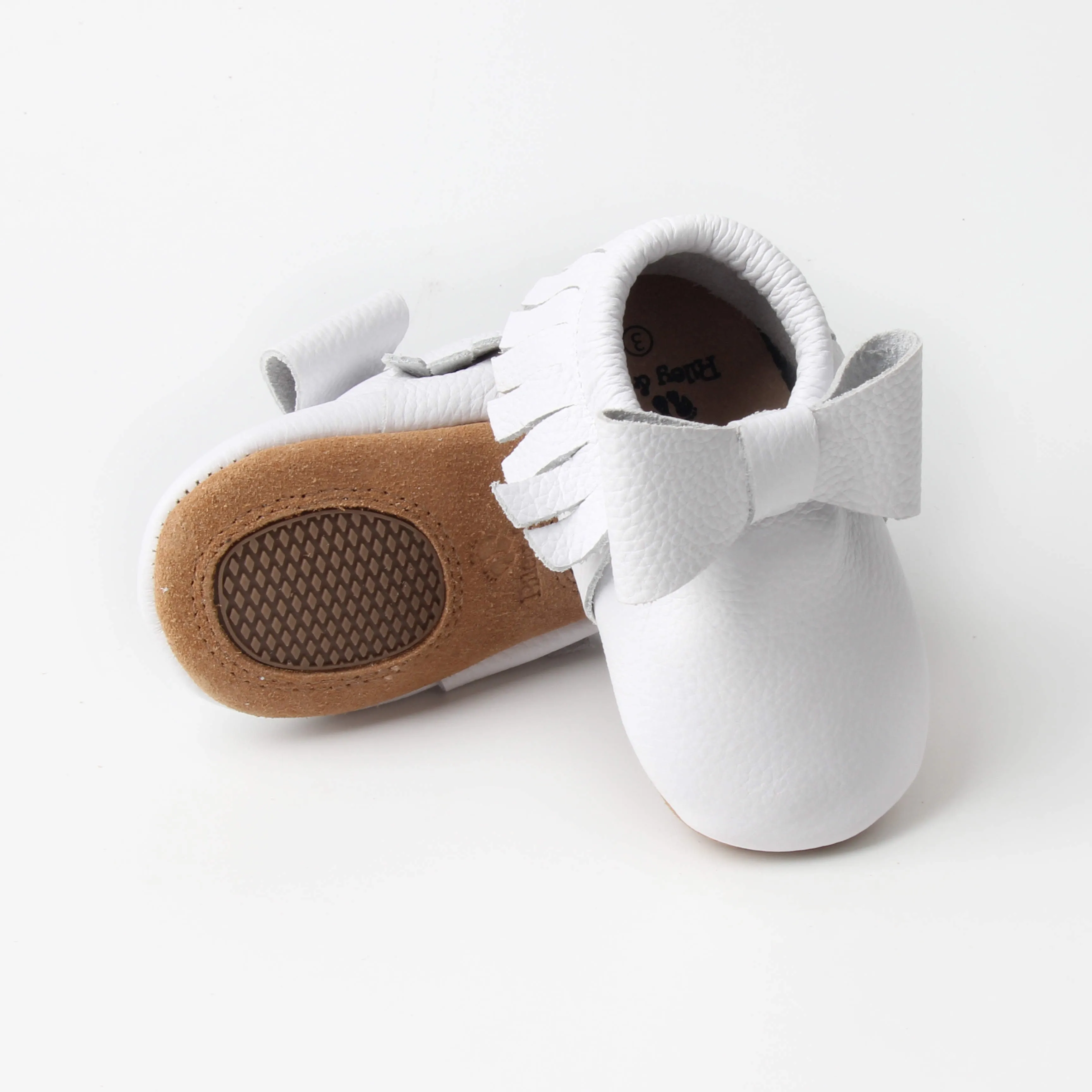 Bow Moccasins - White