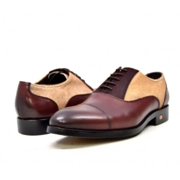 British Walkers Albert Men's Genuine Pony Skin Leather Dress Shoes