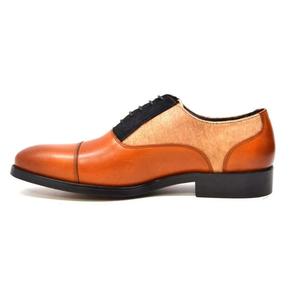 British Walkers Albert Men's Genuine Pony Skin Leather Dress Shoes