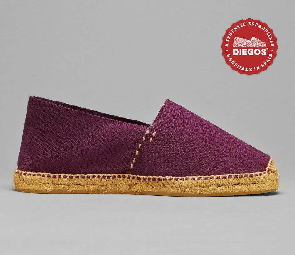 burgundy espadrilles