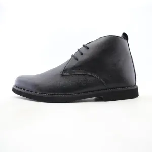 Capital Footwear - LEATHER PLAIN-TOE BOOT - Black