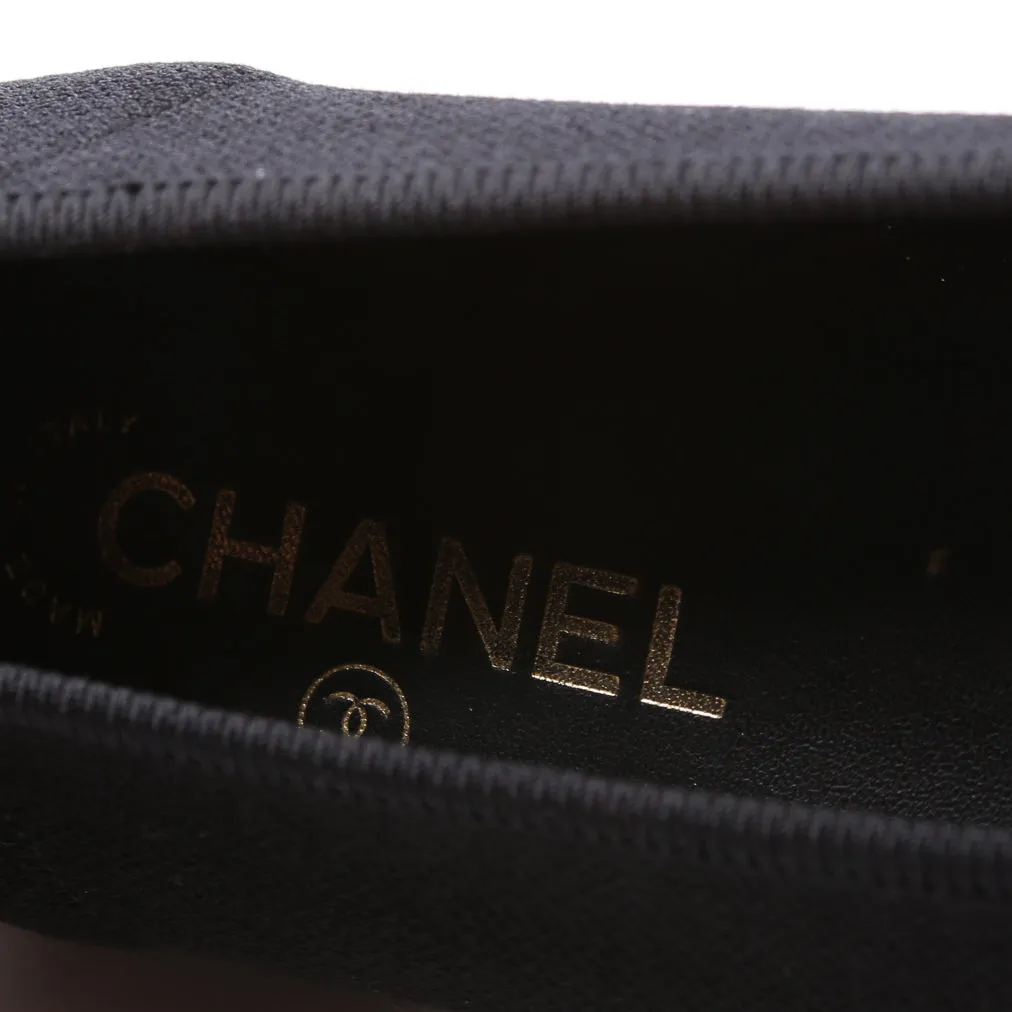 CC Ballet Patent/Knit Flats Size 39 Black