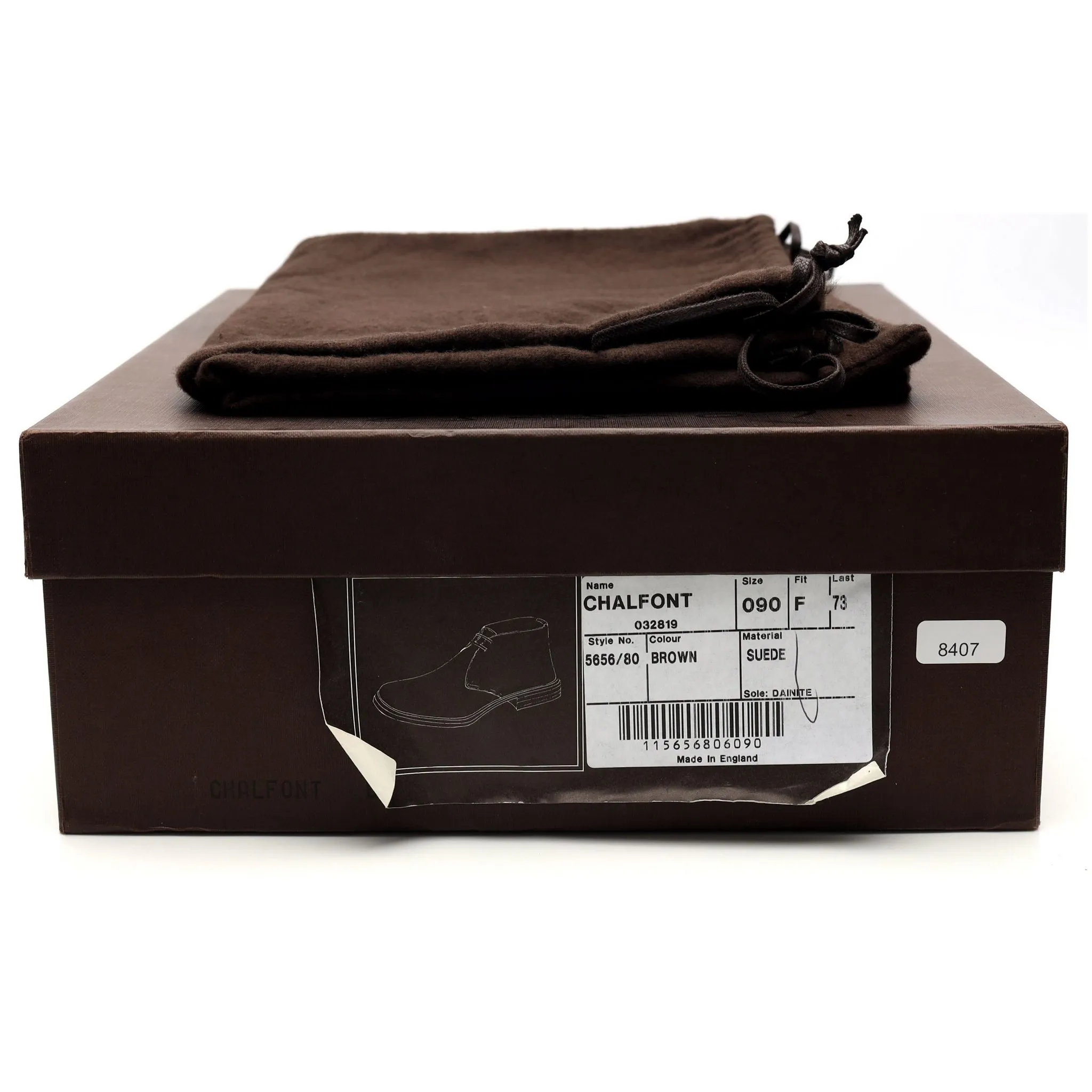 'Chalfont' Brown Suede Chukka Boot UK 9 F