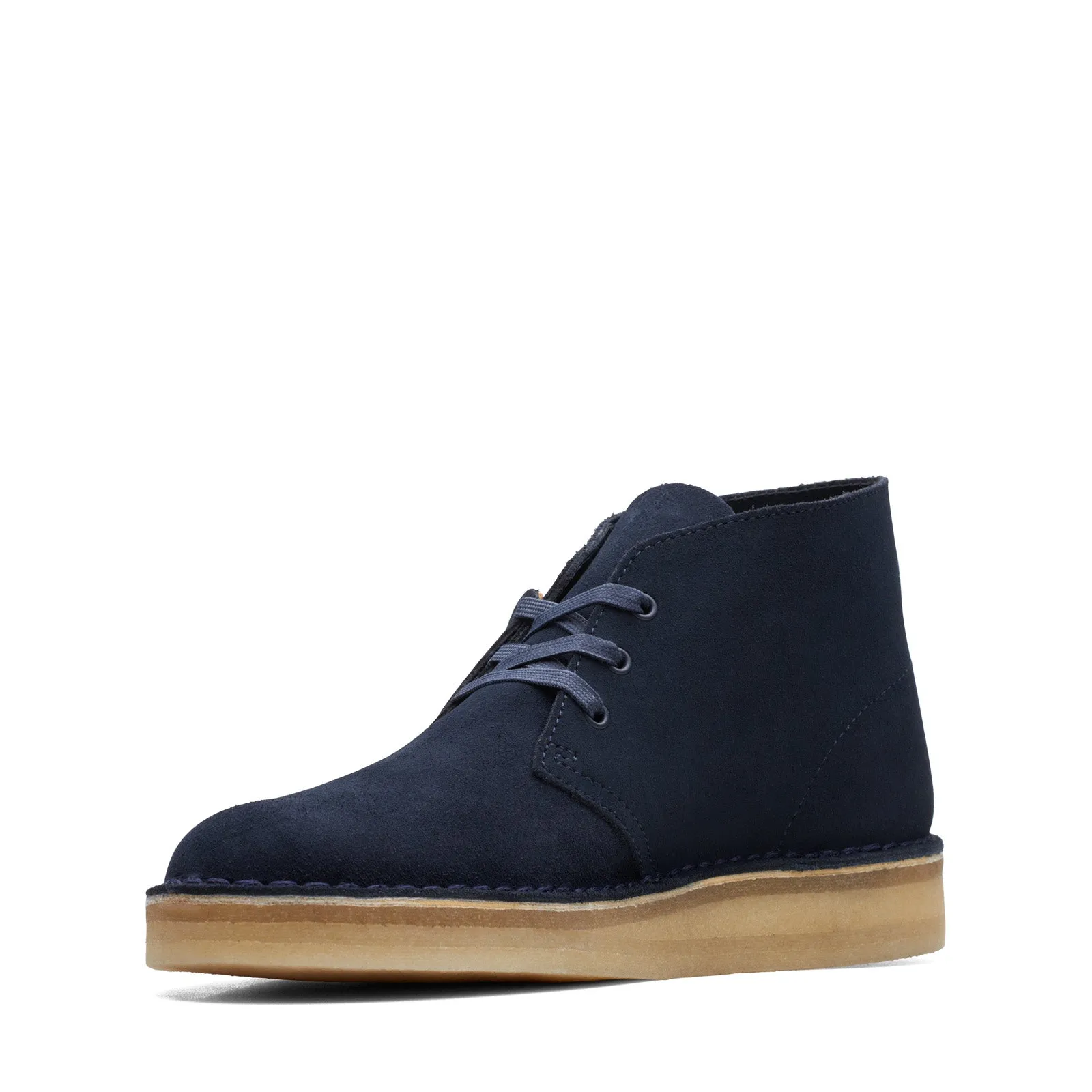 Clarks Originals Desert Coal Boots Men's Navy Blue Suede S Boots 26169997