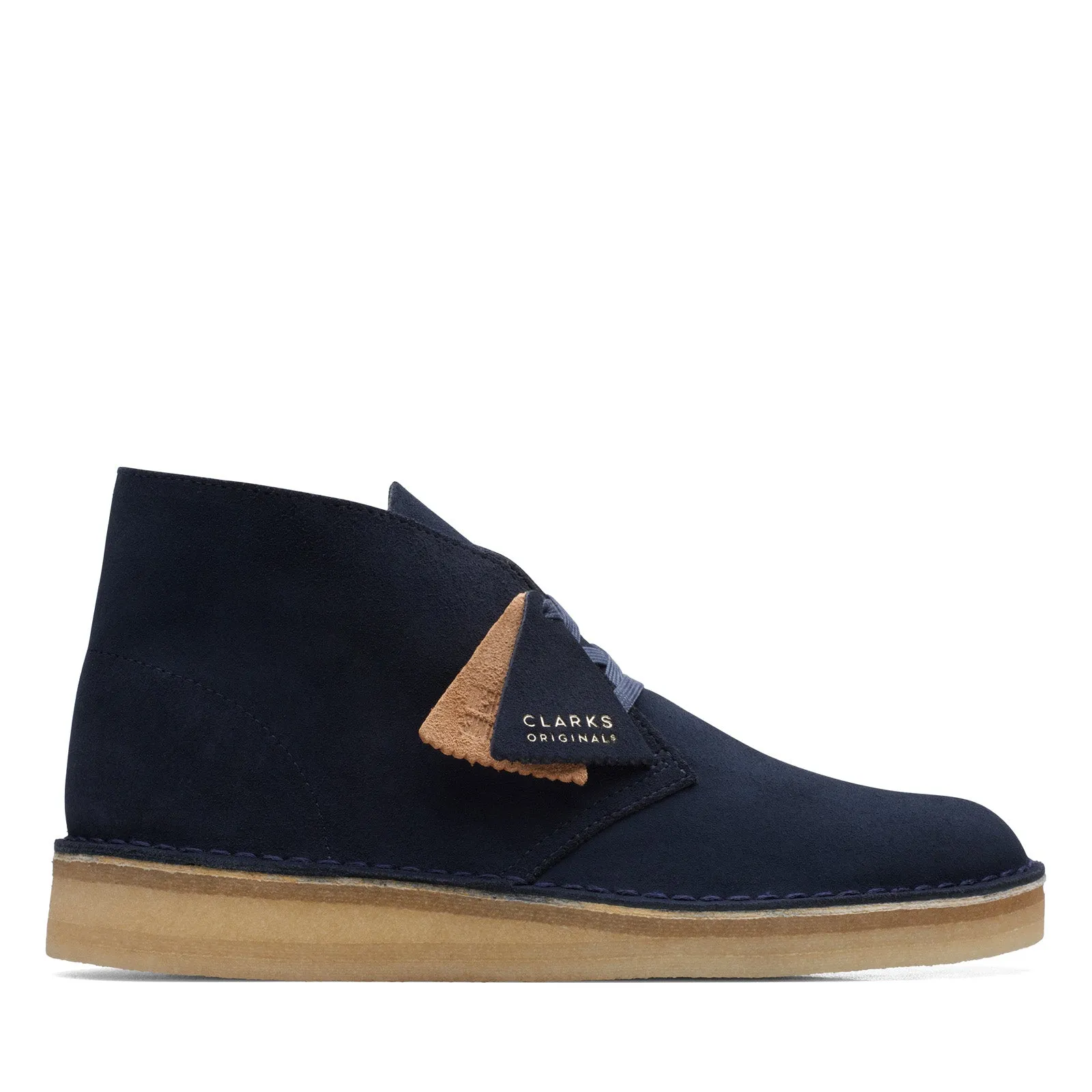 Clarks Originals Desert Coal Boots Men's Navy Blue Suede S Boots 26169997