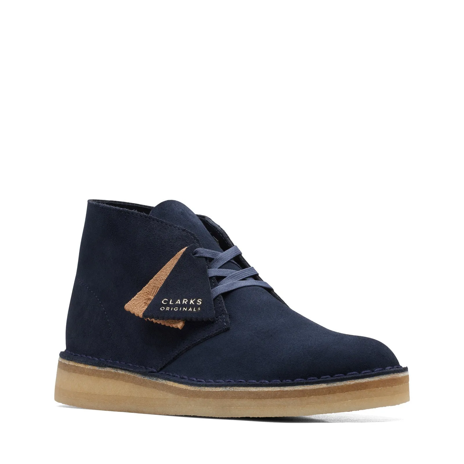 Clarks Originals Desert Coal Boots Men's Navy Blue Suede S Boots 26169997