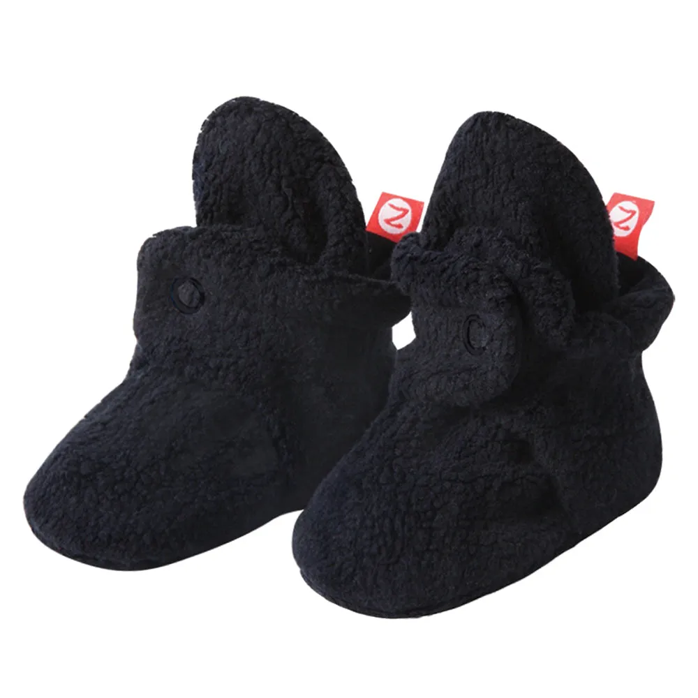 Cozie Fleece Baby Bootie 3 Pack - Black/Khaki/True Navy