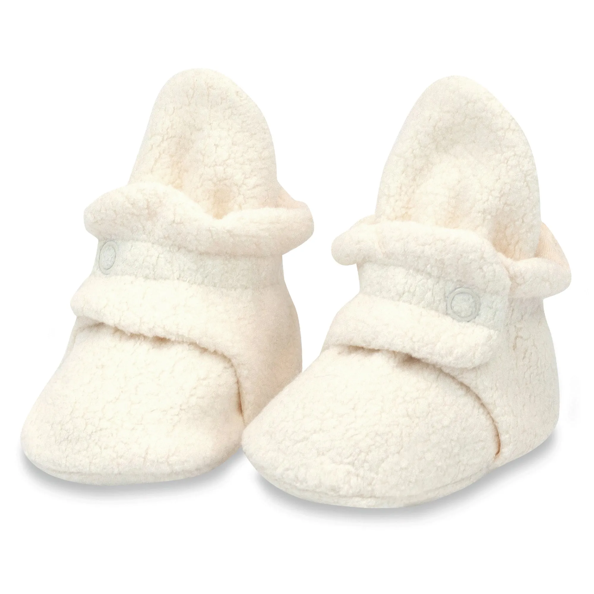 Cozie Fleece Baby Bootie 3 Pack - Heather Mocha/Khaki/Cream
