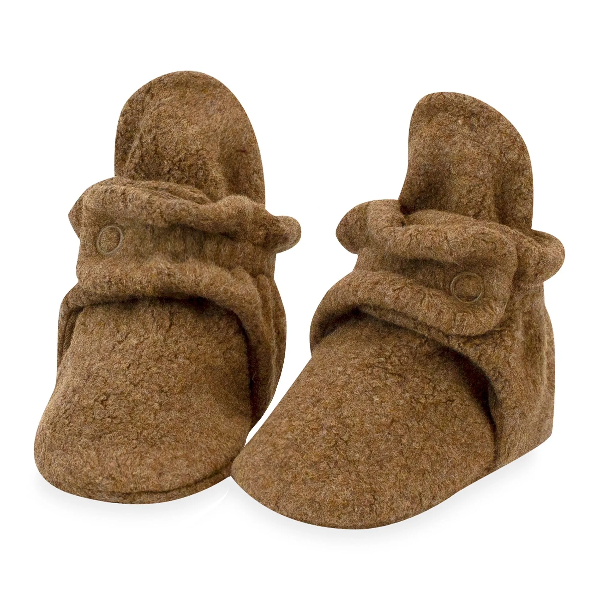 Cozie Fleece Baby Bootie 3 Pack - Heather Mocha/Khaki/Cream