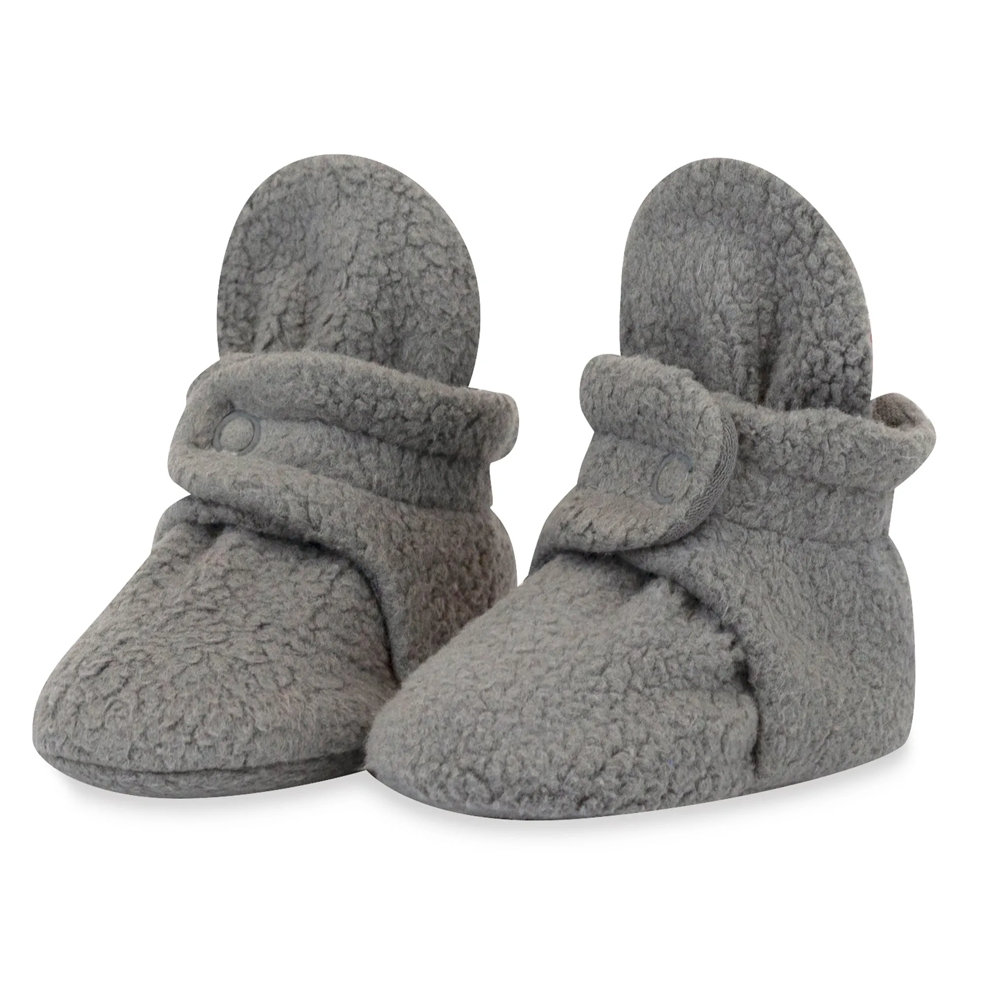 Cozie Fleece Baby Bootie 3 Pack - Heather Mocha/True Navy/Gray