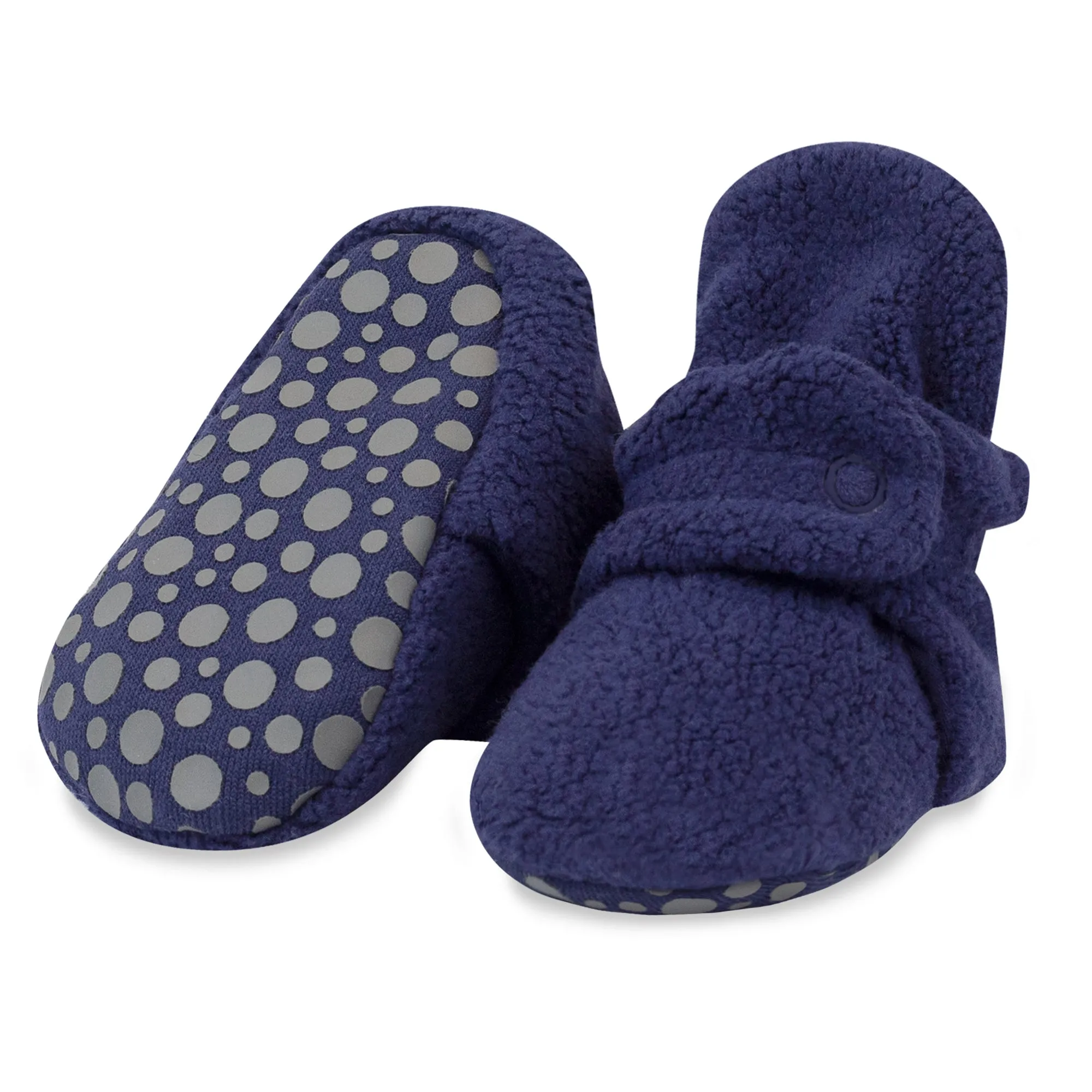 Cozie Fleece Gripper Baby Bootie 3 Pack - Black/Khaki/True Navy