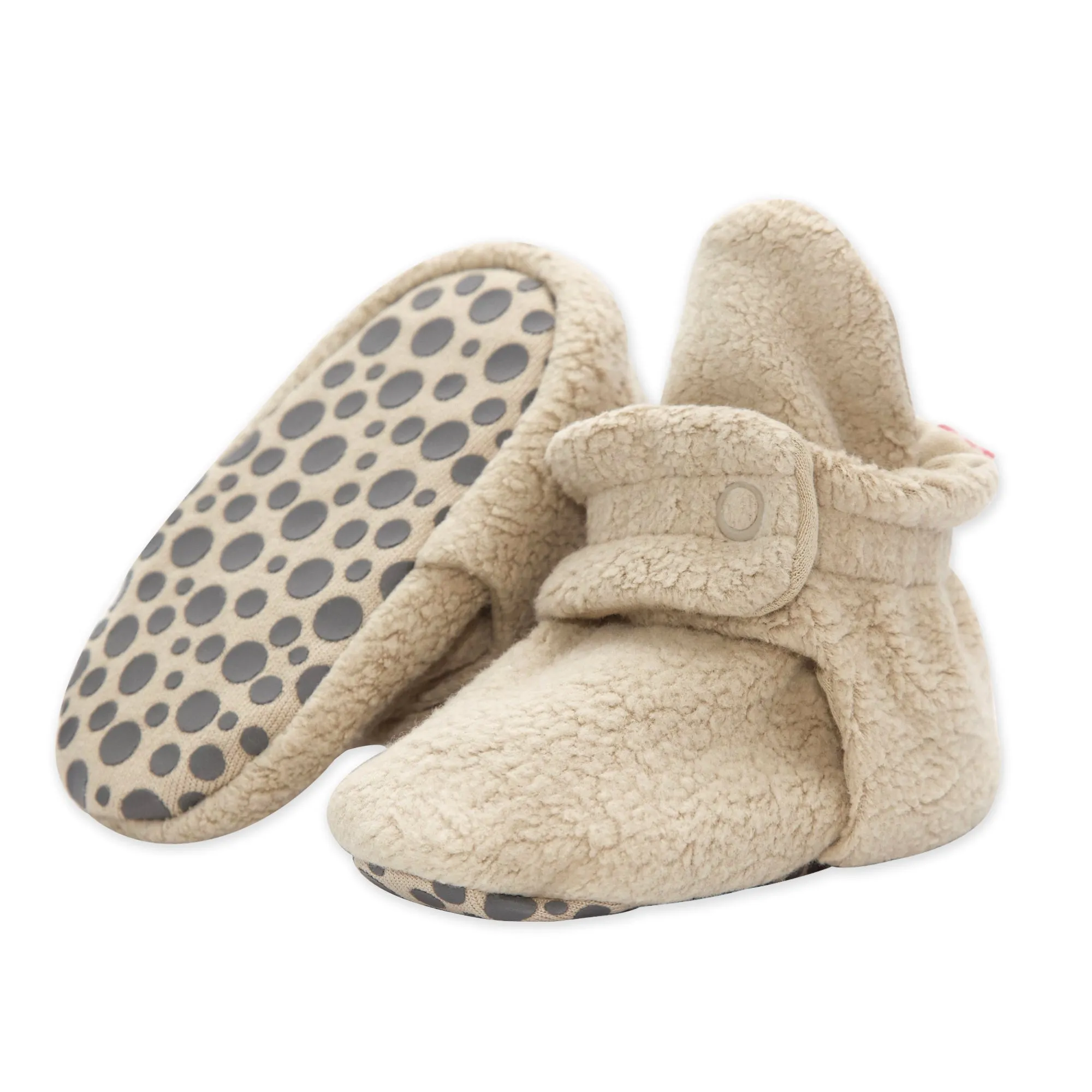 Cozie Fleece Gripper Baby Bootie 3 Pack - Black/Khaki/True Navy