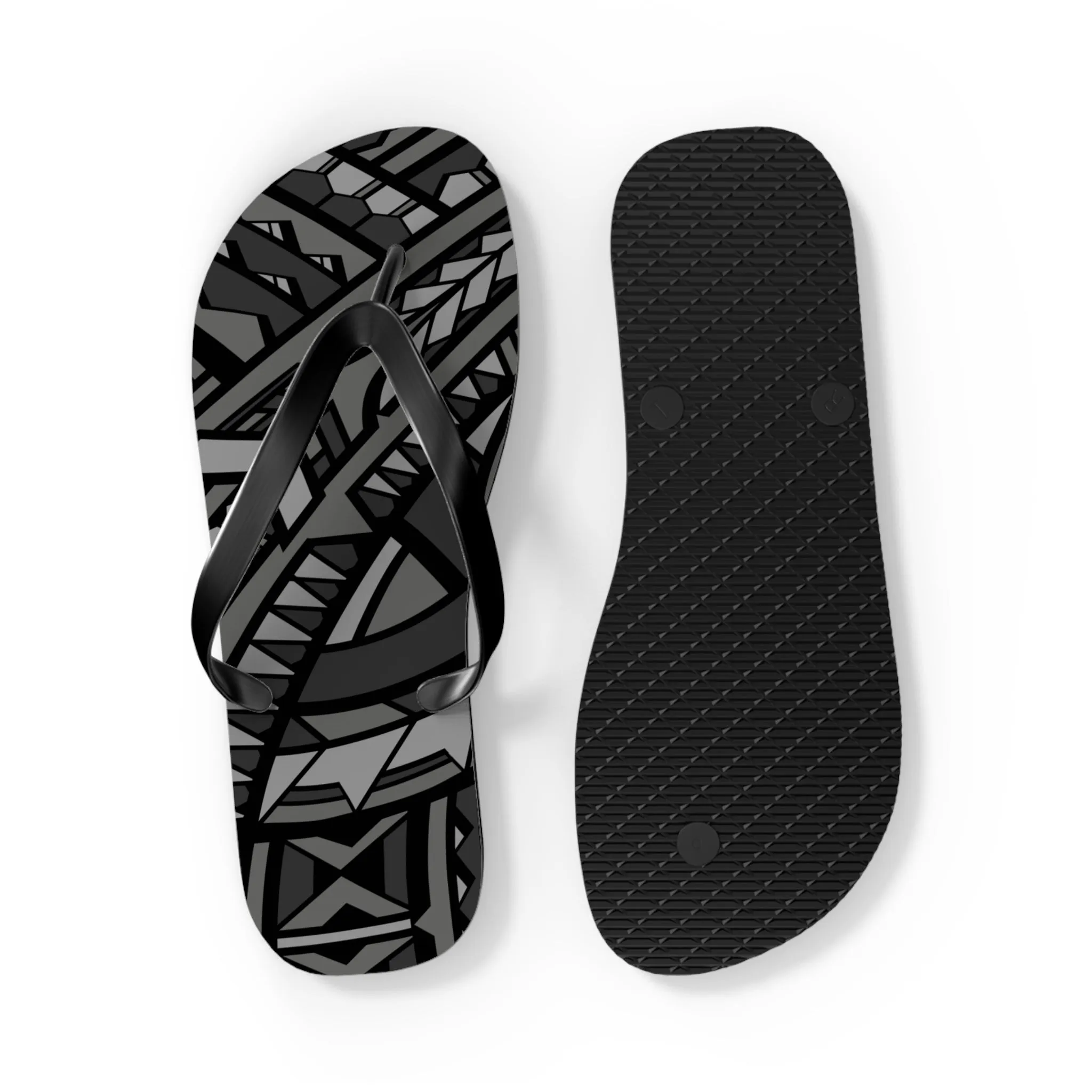 Cukui Navajo Flip Flops - Grey/Black