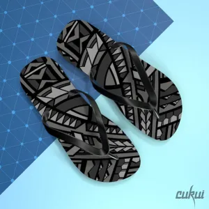 Cukui Navajo Flip Flops - Grey/Black