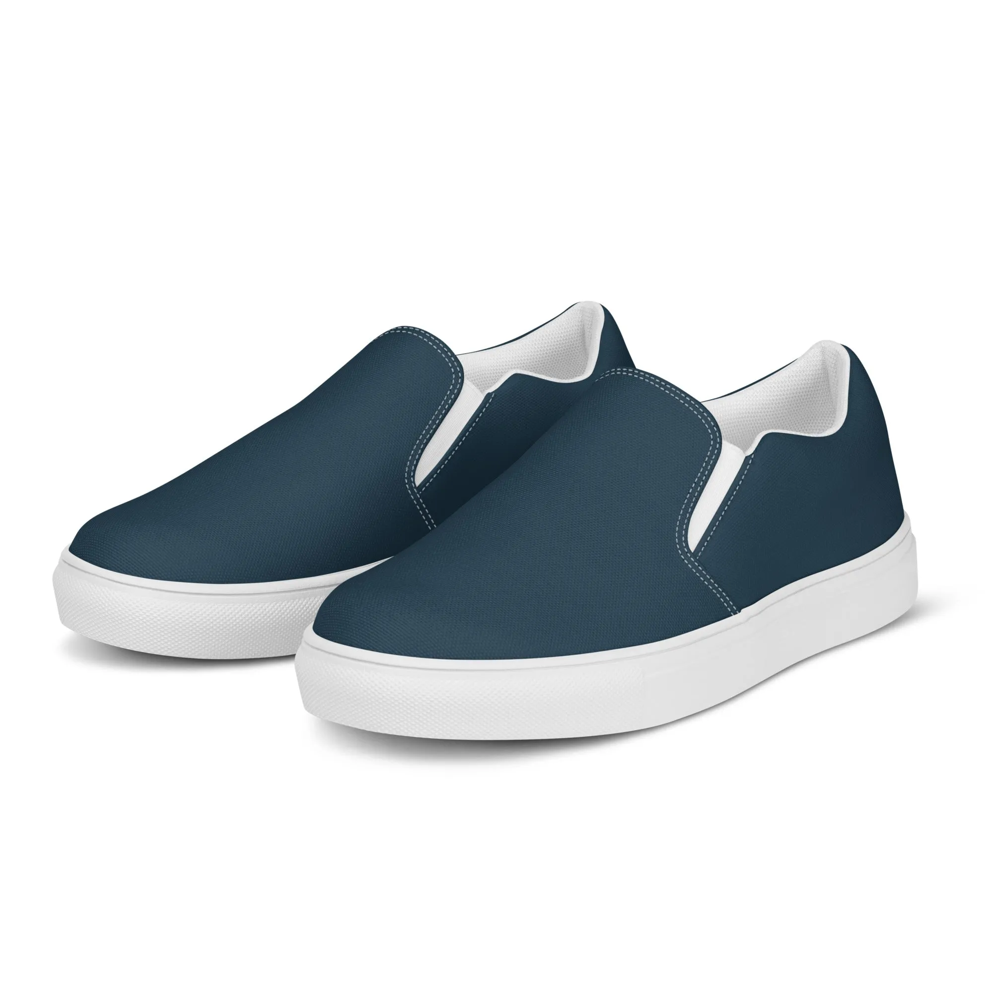 Dark Blue Women’s slip-on canvas shoes