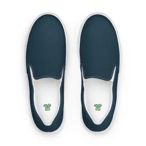 Dark Blue Women’s slip-on canvas shoes