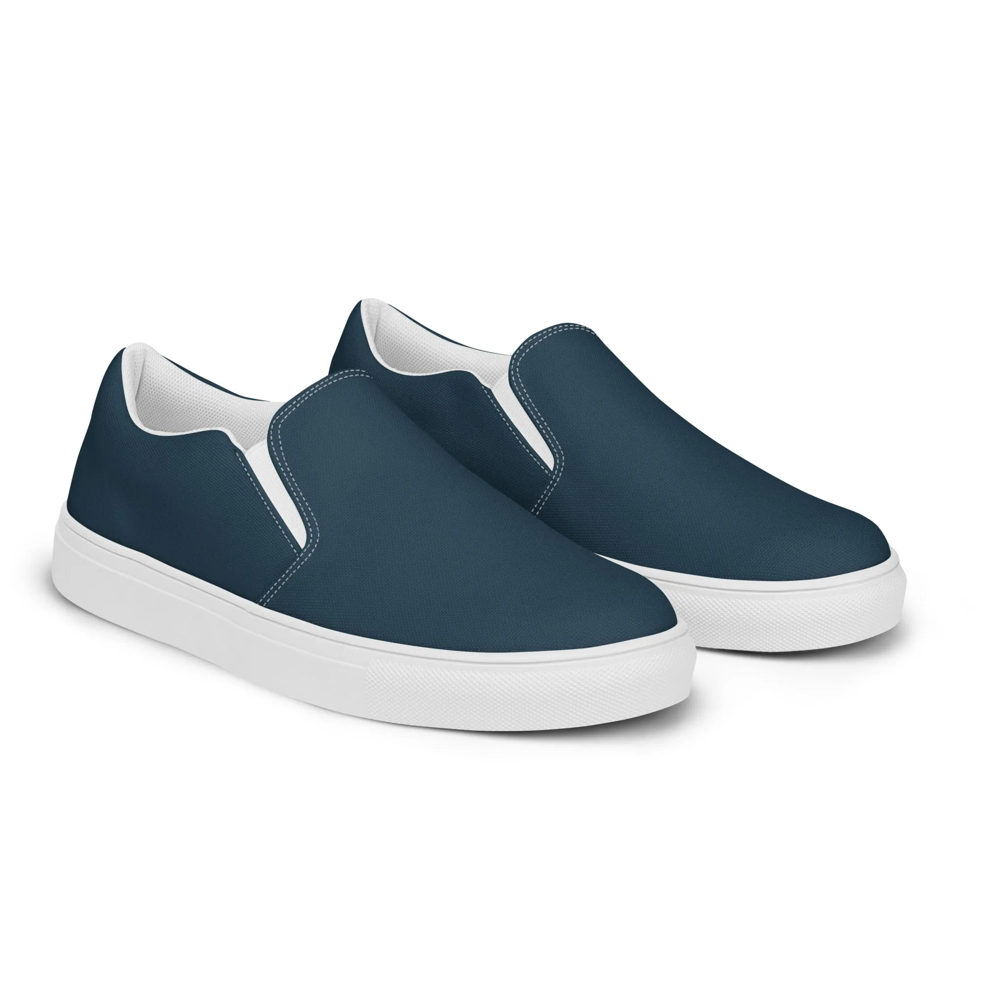 Dark Blue Women’s slip-on canvas shoes