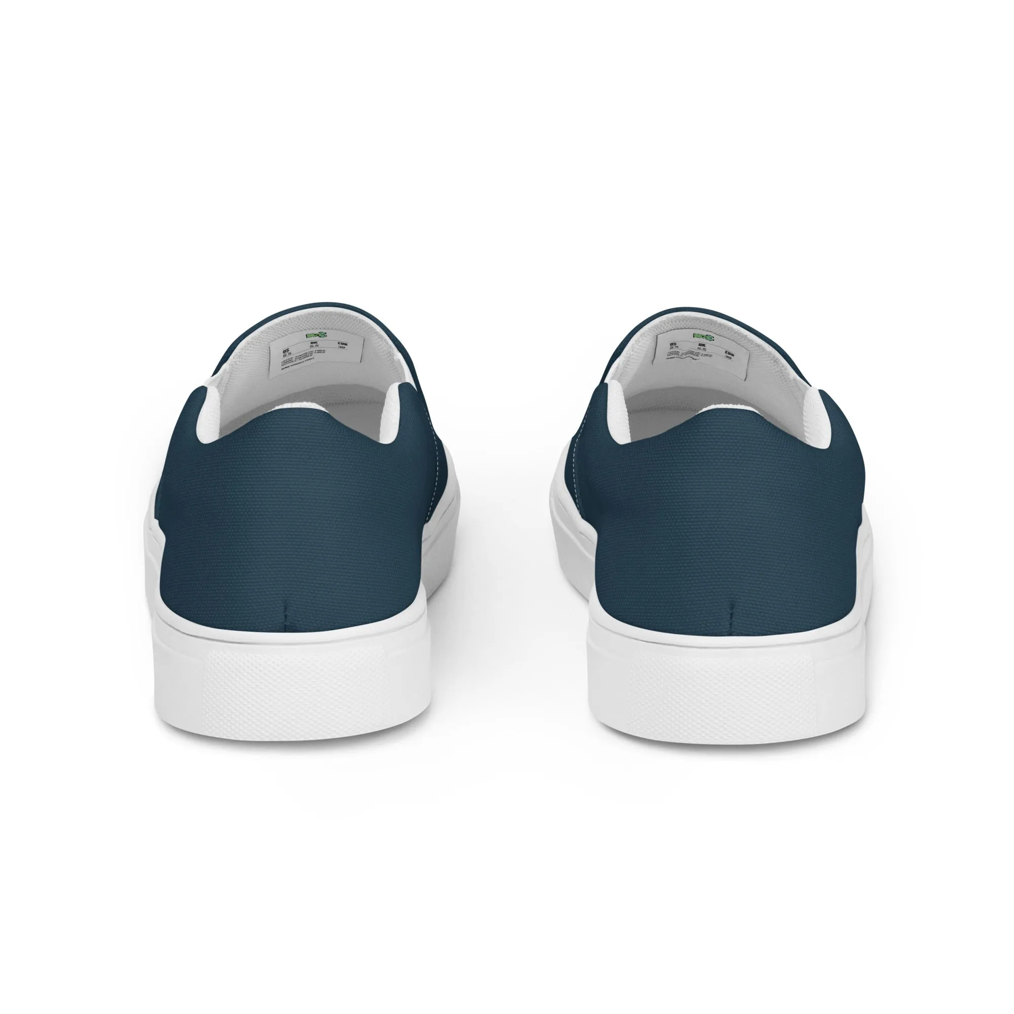 Dark Blue Women’s slip-on canvas shoes