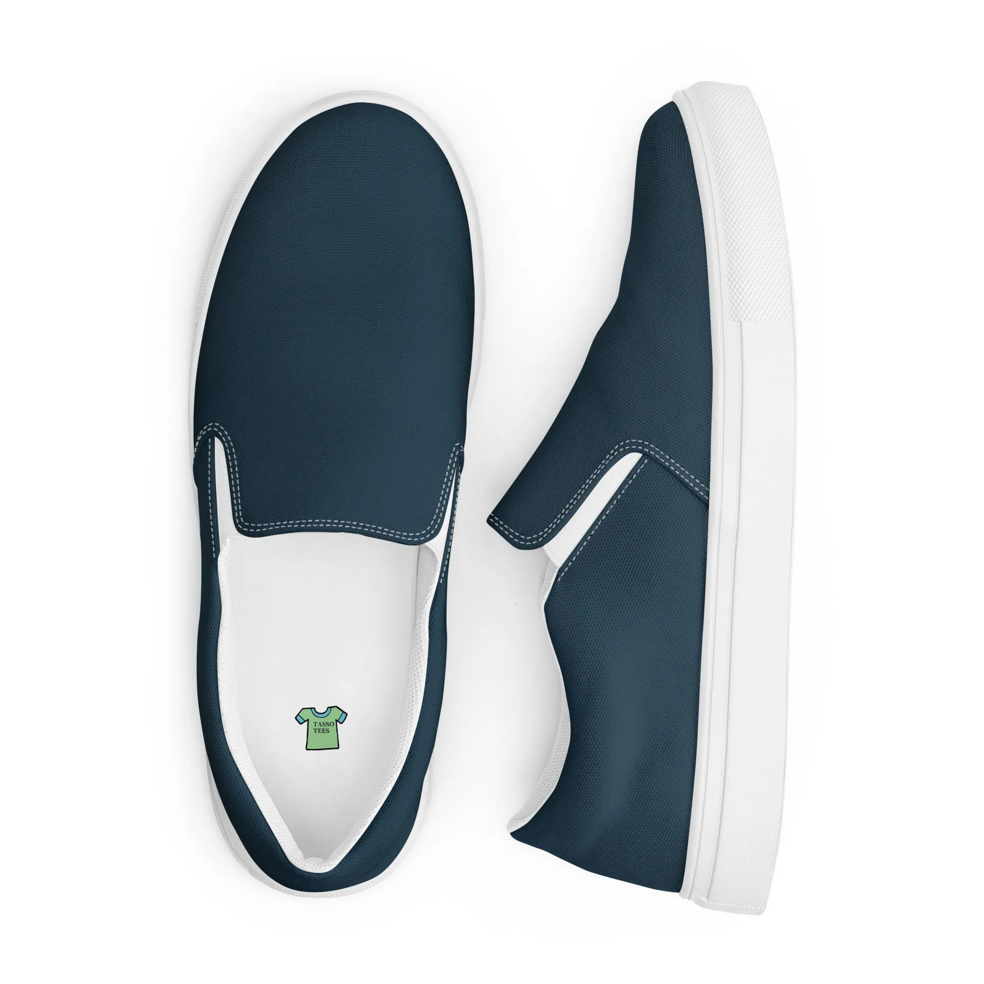 Dark Blue Women’s slip-on canvas shoes