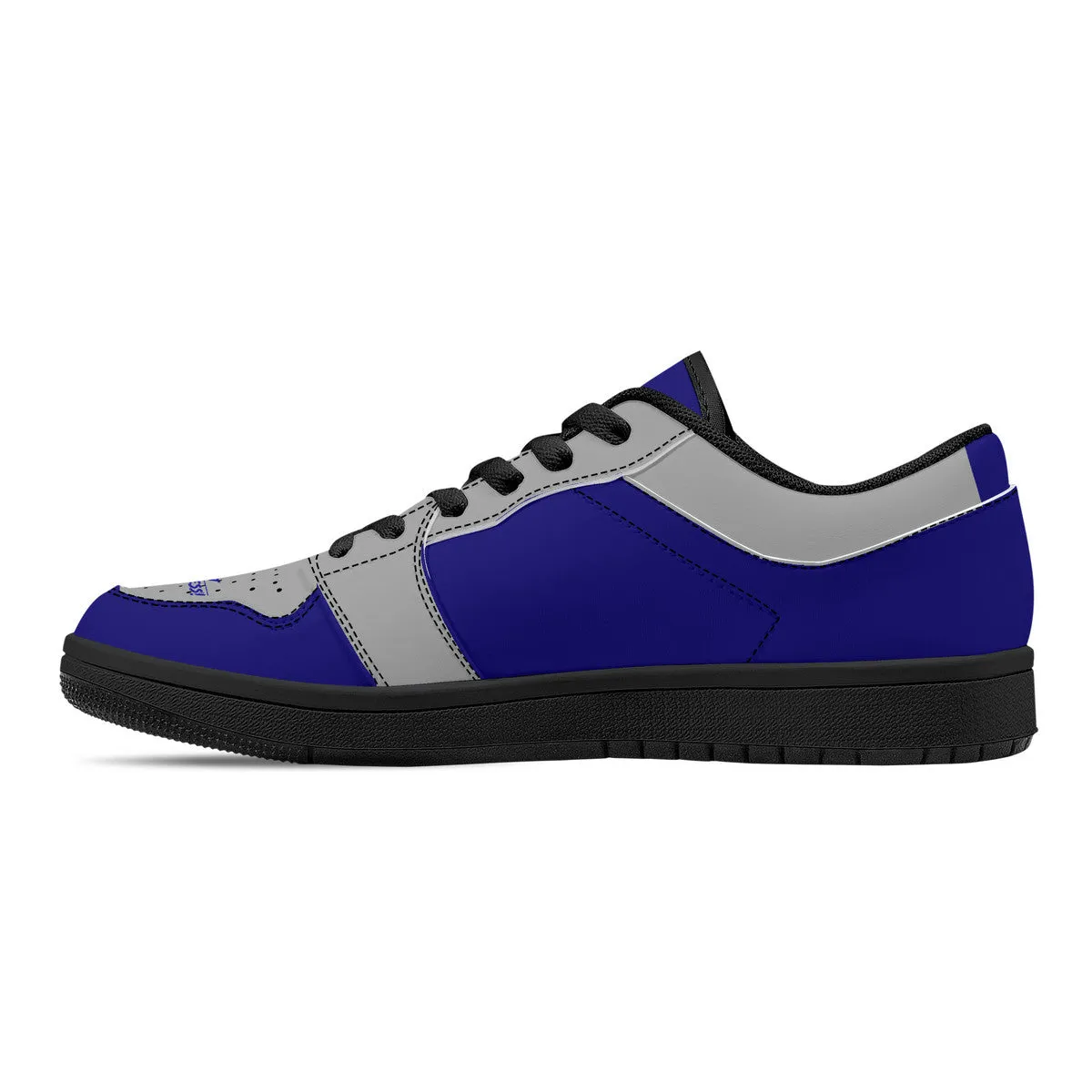 DCYG G4's Dark Blue & Black,Black Sole Low-Top Leather Sneakers