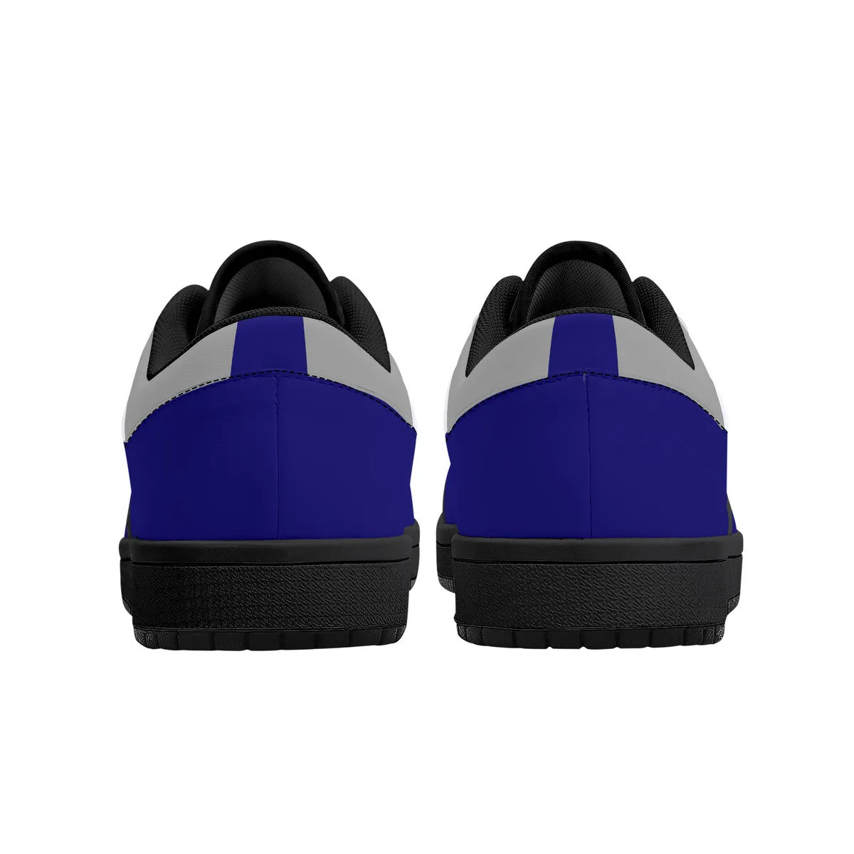 DCYG G4's Dark Blue & Black,Black Sole Low-Top Leather Sneakers