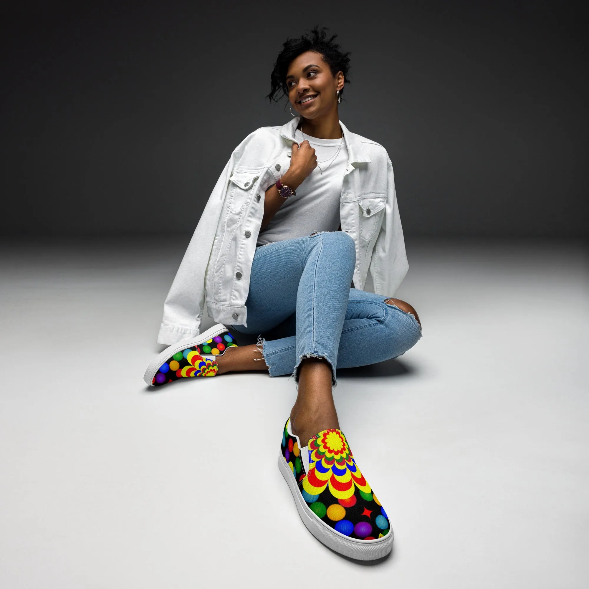 Designer canvas shoes for women