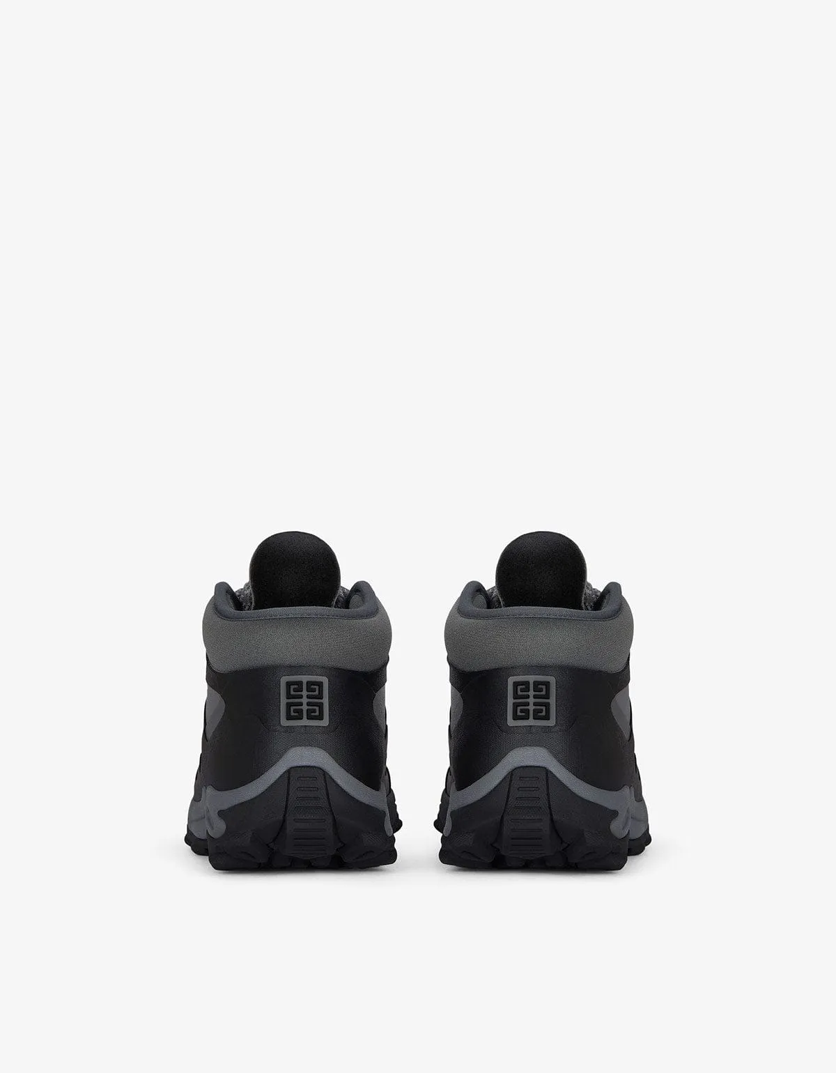 Givenchy Black Bogs Lace Up Boots