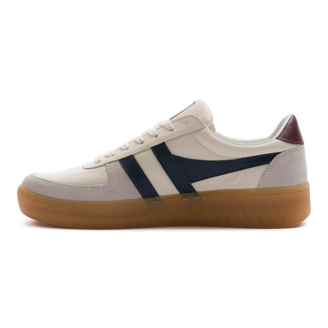 Gola Classics Men's Grandslam Elite Sneakers - Off White/Navy/Burgundy/Gum