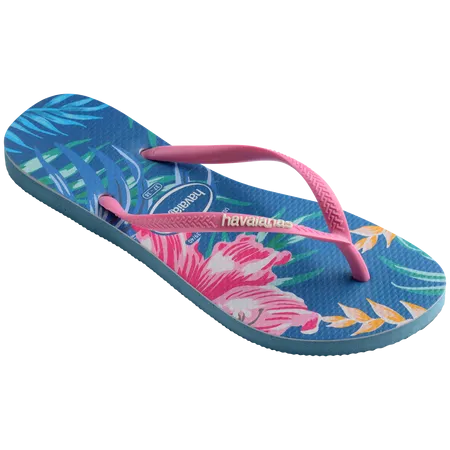 Havaianas Kid Slim Floral Palm Flip Flops