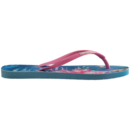 Havaianas Kid Slim Floral Palm Flip Flops