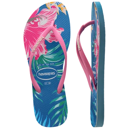 Havaianas Kid Slim Floral Palm Flip Flops
